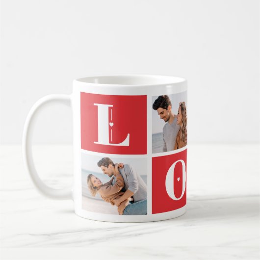 Mug Amour Personnalisé - Ajoutez vos propres Image (Gauche)