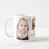 Mug AMOUR PERSONNALISÉ VOUS GRANDMA 4 Script photo gri (Gauche)