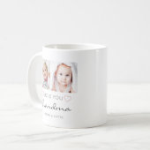 Mug AMOUR PERSONNALISÉ VOUS GRANDMA manuscrit 2 photos (Devant gauche)