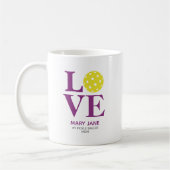 Mug Amour personnel tendance Raspberry Purple Pickleba (Gauche)