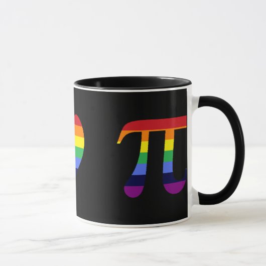 Mug amour pi de paix d'arc-en-ciel (Droite)