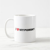 Mug amour pomsky (Gauche)