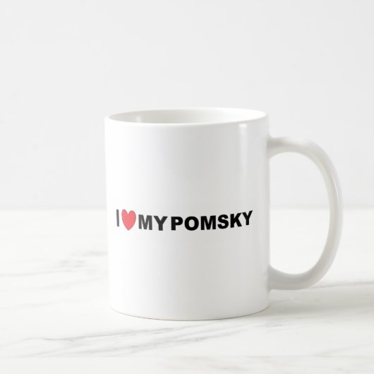 Mug amour pomsky (Droite)