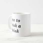 Mug Amour pour boire une boisson (Devant gauche)