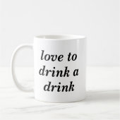 Mug Amour pour boire une boisson (Gauche)