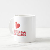 Mug Amour pour des ordinateurs (Devant gauche)