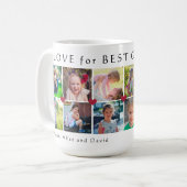 Mug Amour pour grand-mère multi photo cœurs simples mi (Devant gauche)