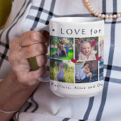 Mug Amour pour grand-mère multi photo simple coeur mig