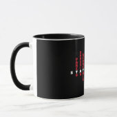 Mug Amour pour les statistiques dans mon coeur (sombre (Gauche)