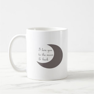 Mug Amour pour vous jusqu'à la lune et retour Style Gr