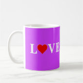 Mug AMOUR pourpre (Gauche)