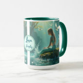 Mug Amour Profondément Sirène Nom Saint Valentin (Devant droit)