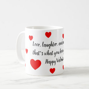 Mug Amour, rire et joie sans fin pour la Saint-Valenti