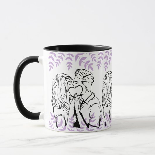 Mug Amour romantique & Relation Moments de coeur (Gauche)