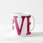 Mug Amour Rose Clair (Devant droit)