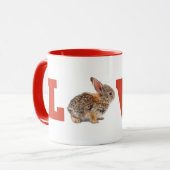 Mug Amour rouge de lapin (Devant gauche)