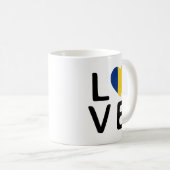 Mug Amour - Roumanie Drapeau (Devant droit)