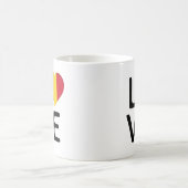 Mug Amour - Roumanie Drapeau (Centre)