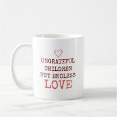 Mug Amour sans fin - Enfants ingrats personnalisés (Gauche)