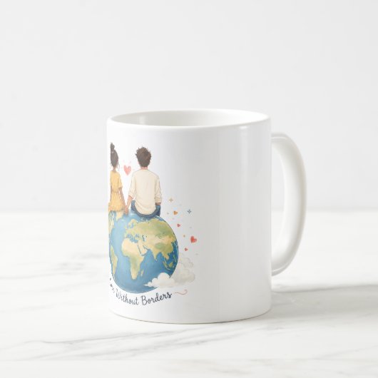 Mug Amour Sans Frontières (Devant droit)