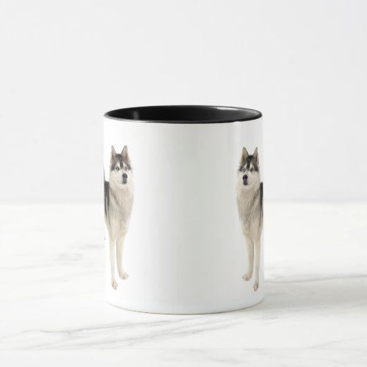 Mug Amour Sibérien Huskies Chiens tellement de Citatio (Centre)