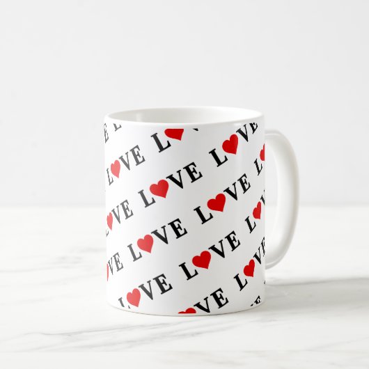 Mug AMOUR Simple Minimaliste Élégant (Devant droit)