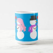 Mug Amour & Snowpeople : Vert bleu (Centre)