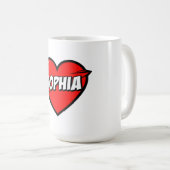 Mug Amour Sophia (Devant droit)
