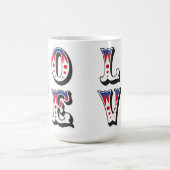 Mug Amour - Style de cirque vintage (Centre)