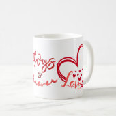 Mug Amour - Toujours & Pour toujours Mu (Devant droit)