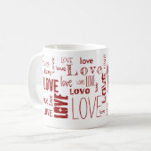 Mug AMOUR ! Typographie (Devant gauche)