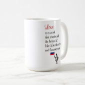 Mug Amour - un poème drôle pour quelqu'un que vous (Devant droit)