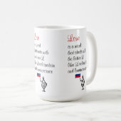 Mug Amour, un poème drôle pour votre Saint Valentin (Devant droit)