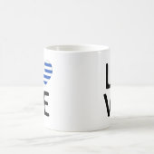 Mug Amour - Uruguay Drapeau (Centre)