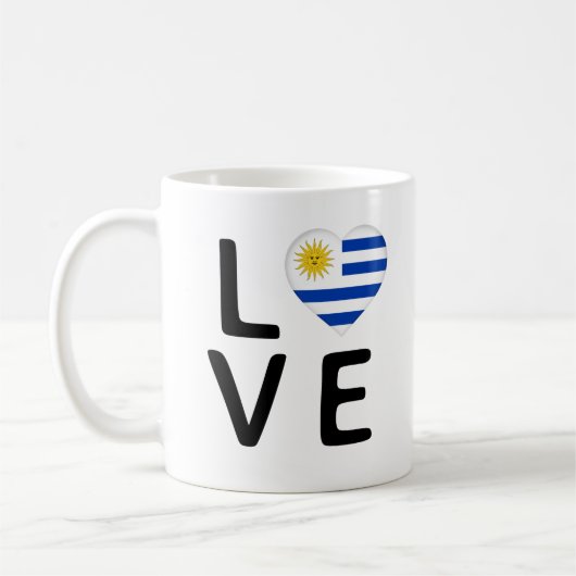 Mug Amour - Uruguay Drapeau (Gauche)