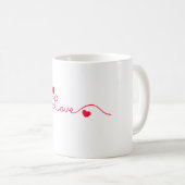 Mug amour Valentine (Devant droit)