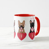 Mug Amour Valentine Bulldogs (Devant droit)