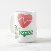 Mug amour végétalien (Devant gauche)