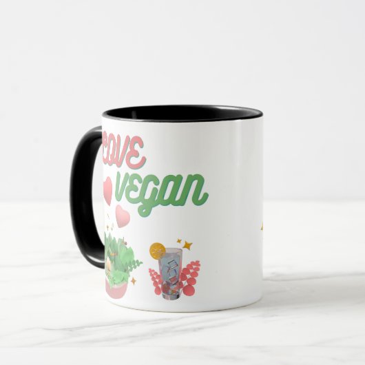 Mug amour végétalien (Devant gauche)