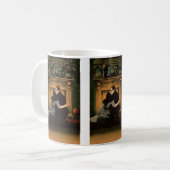 Mug Amour vintage et romance, foyer romantique Kiss (Devant gauche)