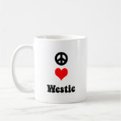 Mug Amour Westie de paix (Gauche)