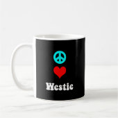 Mug Amour Westie de paix (Gauche)