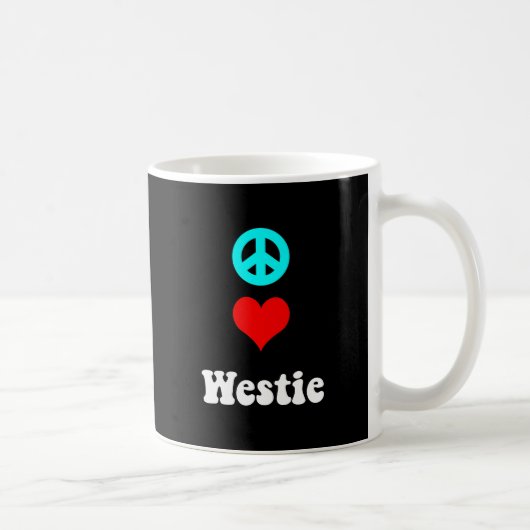 Mug Amour Westie de paix (Droite)