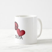 Mug Amour YiaYia de paix (Devant droit)