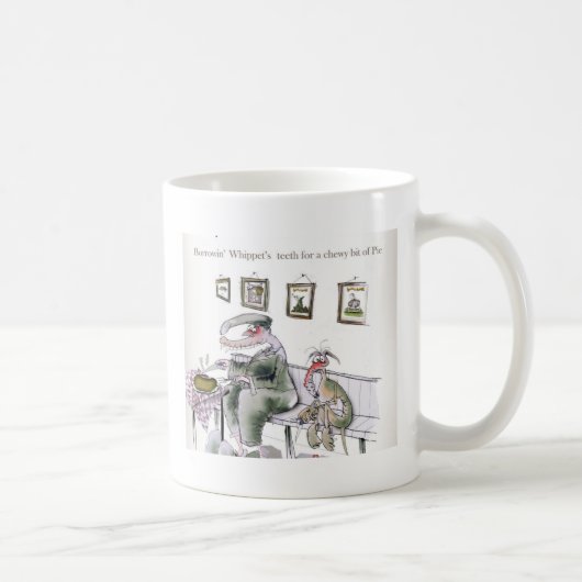 Mug amour Yorkshire empruntant des dents de whippets (Droite)