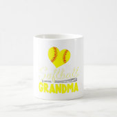 Mug amoureuse de baseball de petite-mère de softball (Centre)