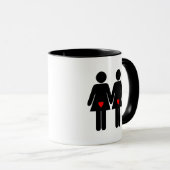 Mug Amoureuses lesbiennes (Devant droit)