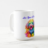 Mug Amoureux Coloré des Chiens (Devant gauche)