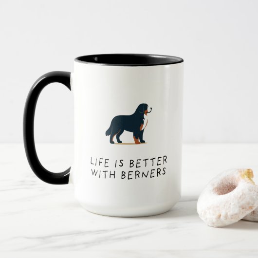 Mug Amoureux de Bouviers Bernois (Avec donut)
