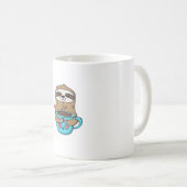 Mug Amoureux De Café Chibi Sloth - Cute Kawaii Sloth H (Devant droit)